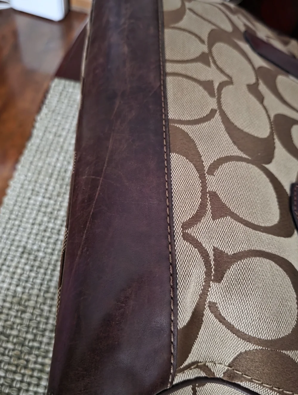 Beautiful Vintage XL Park Signature CarryAll Satchel Bag